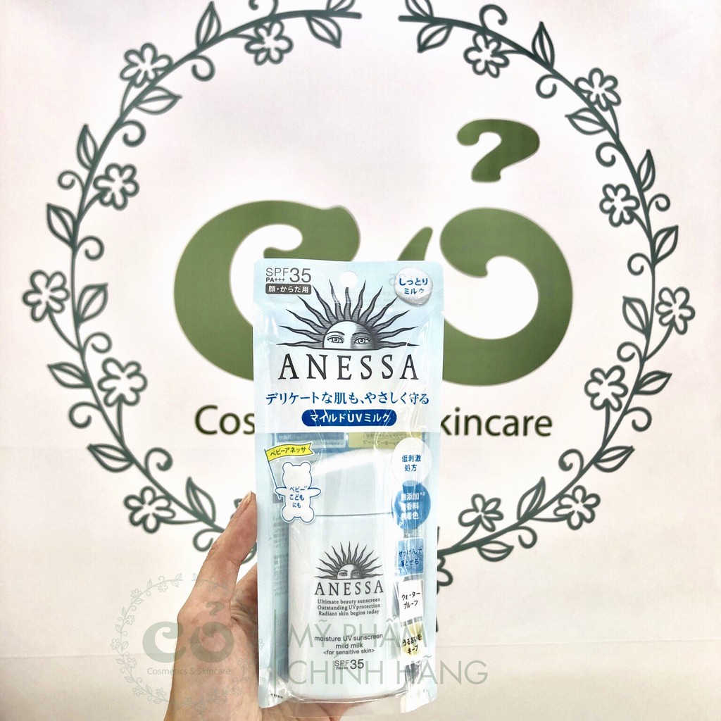 Sữa chống nắng Anessa UV Sunscreen Mild Milk 60ml (for sensitive skin)