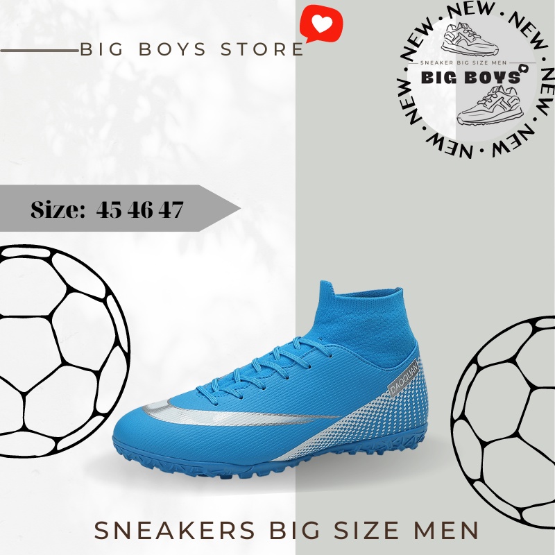 Giày Đá Banh Cổ Cao CR7 Footsal Big Size Nam - Giày Bóng Đá Nam Sân Cỏ Size Lớn 45 46 47 48
