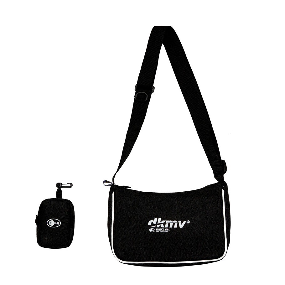 DKMV Túi đeo chéo Hobo Bag - MÀU ĐEN/ Túi đeo chéo vải thời trang