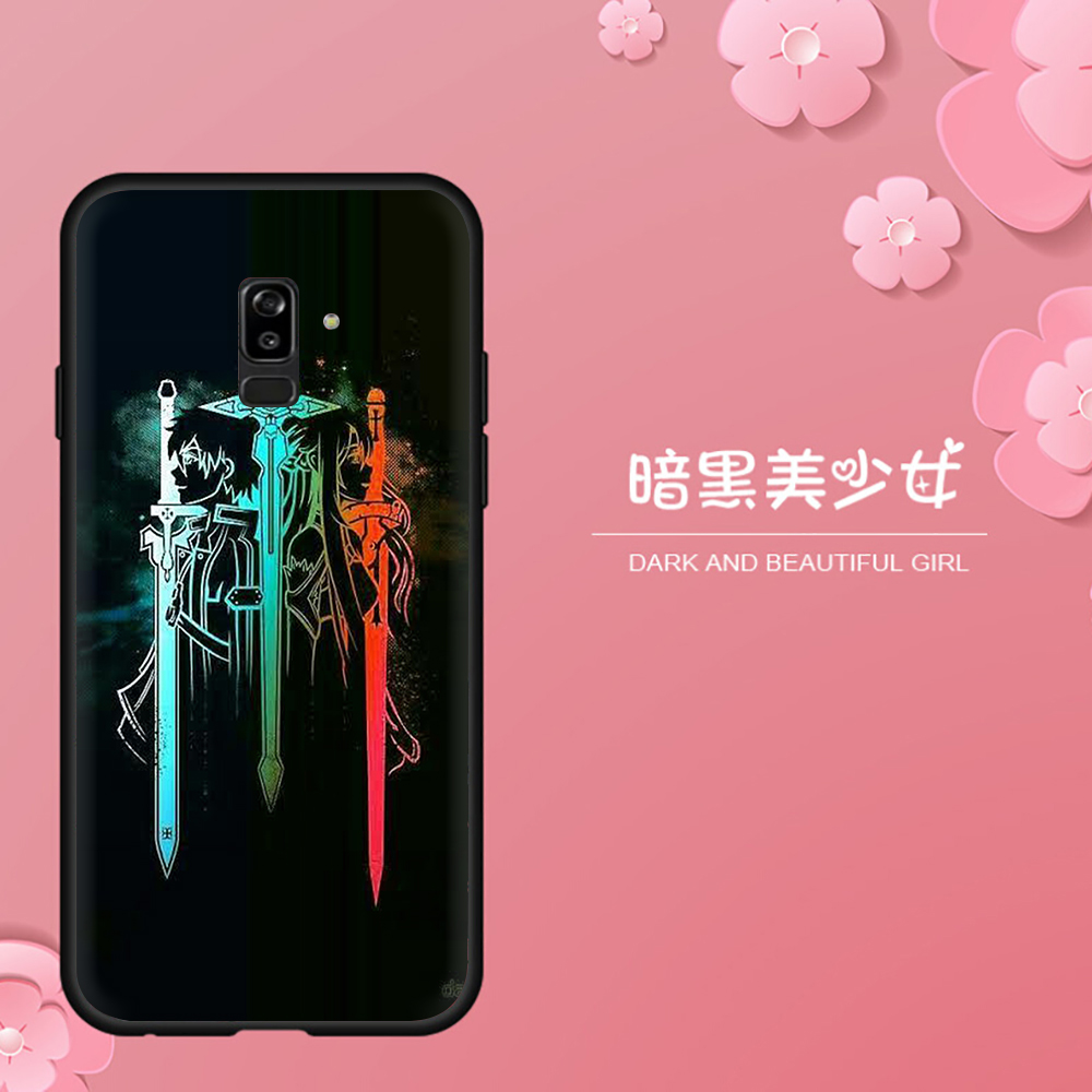 Ốp Điện Thoại Tpu Mềm Chống Rơi Họa Tiết Sword Art Online Cho Samsung Note 8 9 10 Plus 10 Lite 20 Ultra