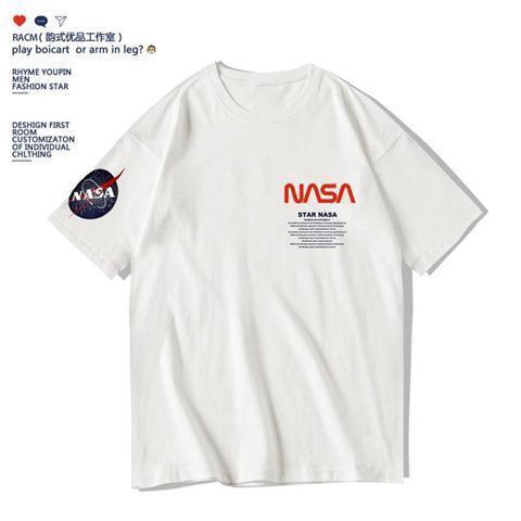 NASA and Coca Cola Áo Thun Nam Tay Ngắn In Hình Nasa Và Couples T-shirt