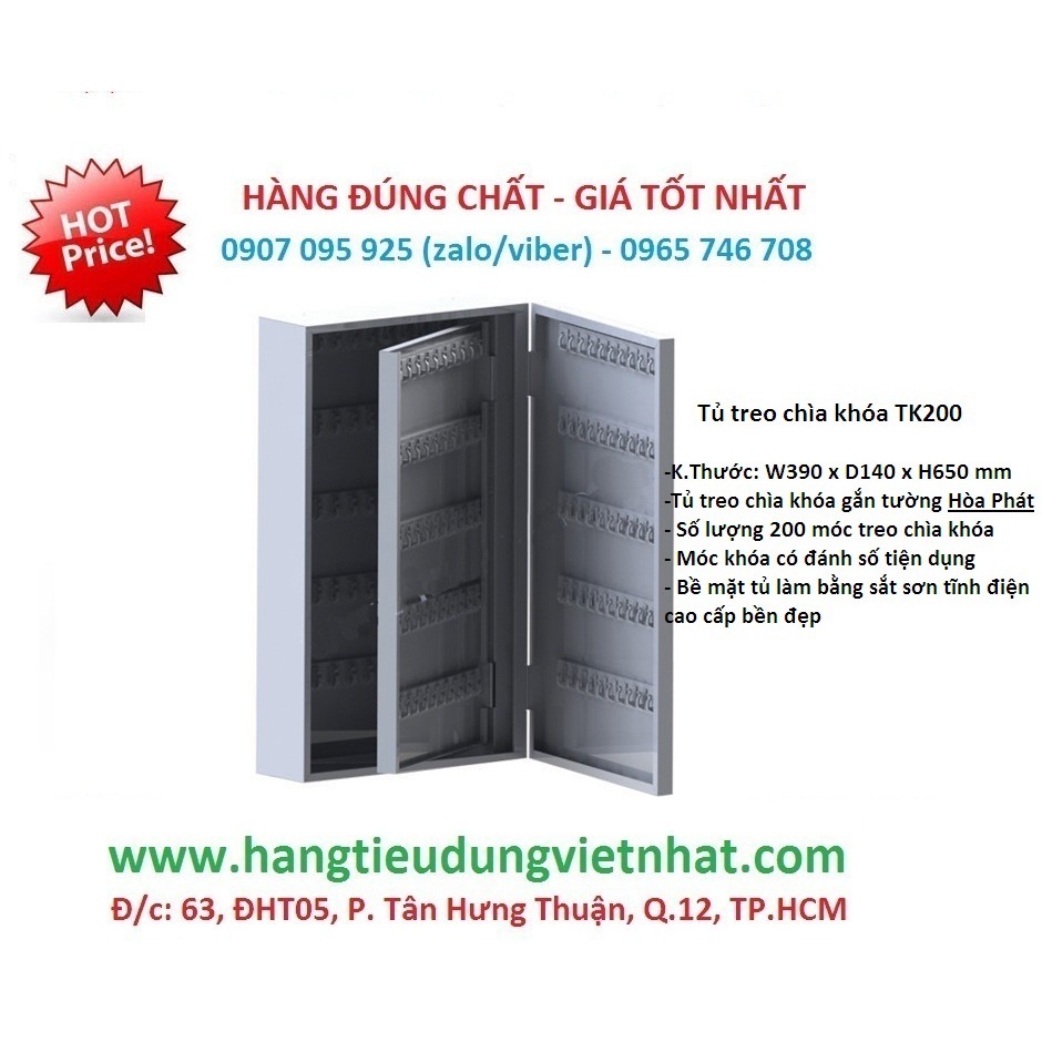 Tủ treo chìa khóa Hòa Phát TK200