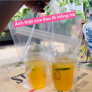1KG Túi Trà Sữa đựng 2 cốc trà có ngăn sữa sinh tố, nước ép, trà sữa hàng siêu đẹp
