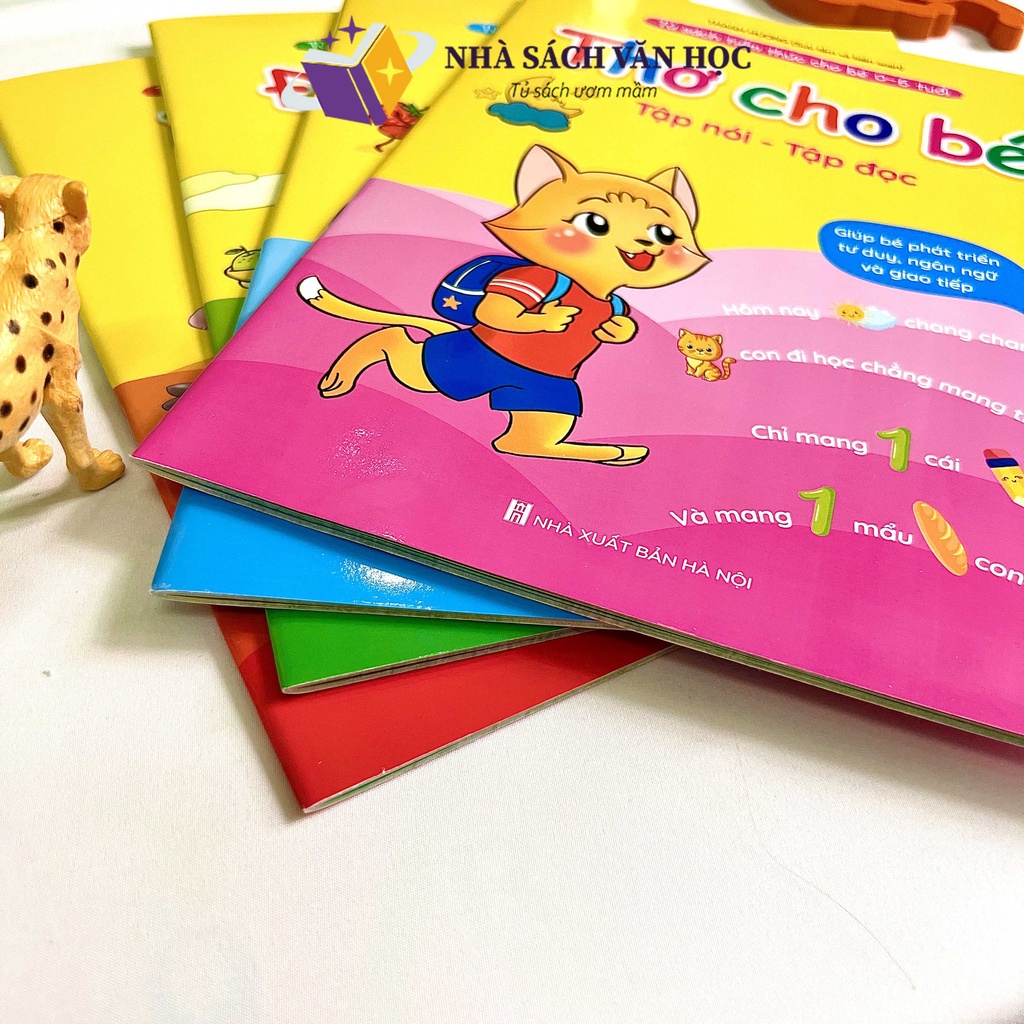 Sách - Tập Nói Tập Đọc - Combo 4 Quyển - Thơ Truyện Đồng Dao Câu Đố - Giúp Bé Phát Triển Tư Duy Ngôn Ngữ Và Giao Tiếp