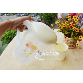 Bộ bình nước 4 cốc nhựa Kettle Hàn Quốc 2,5lit chịu nhiệt cao tới 500 độ C