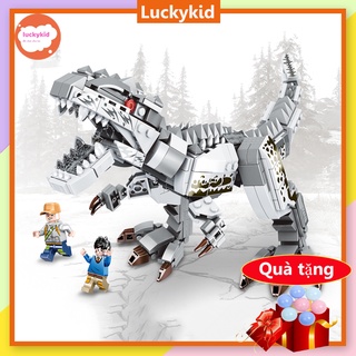 Đồ chơi lắp ráp lắp ghép mô hình khủng long bạo chúa cho bé - Luckykid