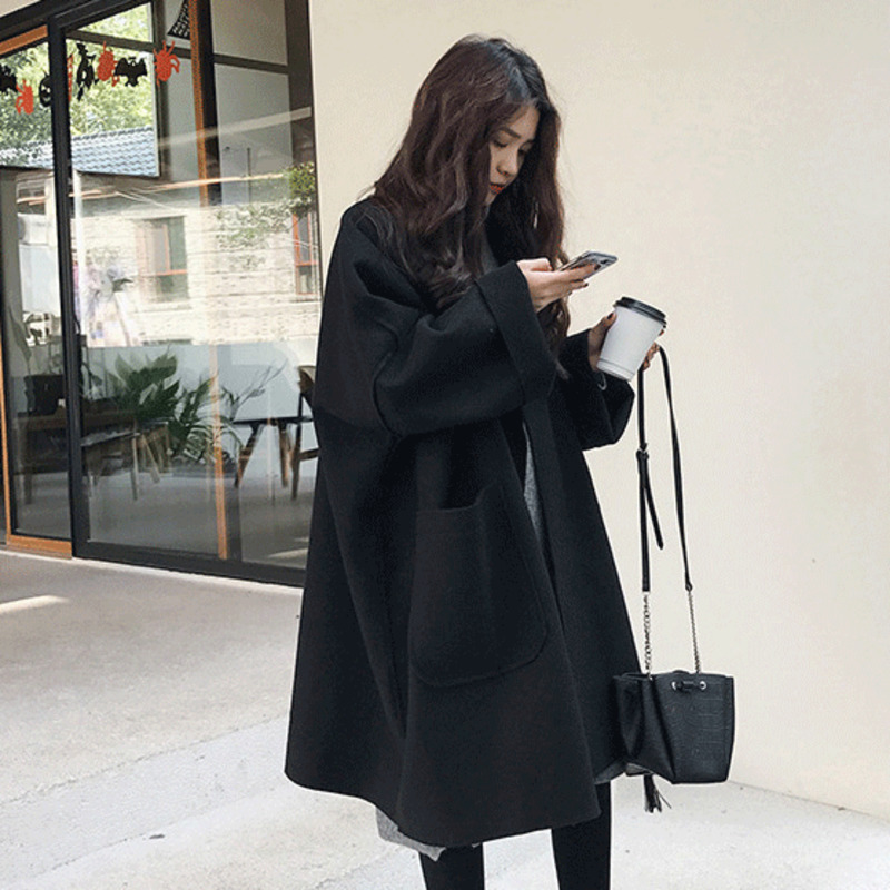 Áo khoác dài tay dáng rộng thời trang thanh lịch cho nữ | BigBuy360 - bigbuy360.vn