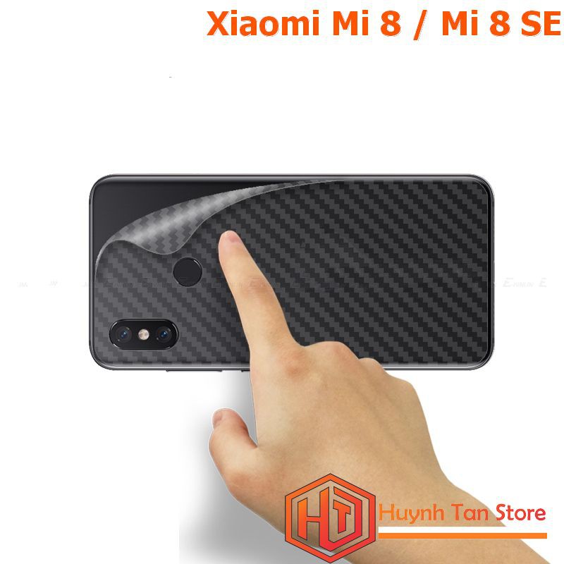 Dán mặt lưng Xiaomi Mi 9/Mi 9 SE/ Mi CC9 / Mi 8 Pro/ Mi 8 / Mi 8 SE/ Mi 9T / K20 Pro / Redmi note 7 vân carbon nhám