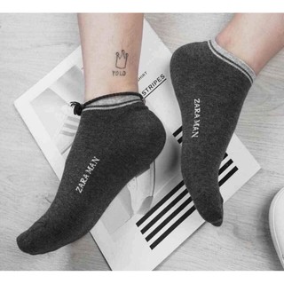 10 đôi tất zara man cổ ngắn dành cho nam nữ - dớ zara cổ ngắn