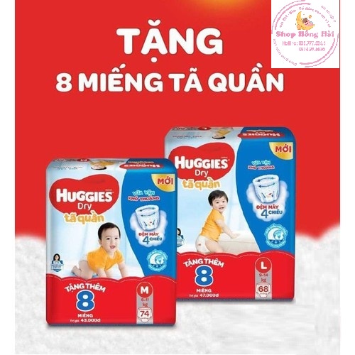 (Đệm mây 4 chiều - tặng thêm miếng) Bỉm quần/dán Huggies siêu đại M74/M76/L68/XL62/XXL56