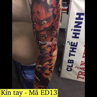 Hình xăm dán mặt quỷ - Mã ED13