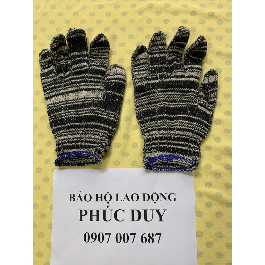 GĂNG TAY BẢO HỘ LAO DỘNG XÁM 60G - COMBO 10 ĐÔI