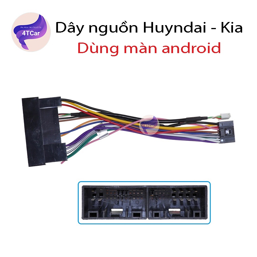 DÂY NGUỒN HUYNDAI ,KIA LẮP DVD ANDROID( LẮP CÁC XE I10 ,MORNING ,K3 )