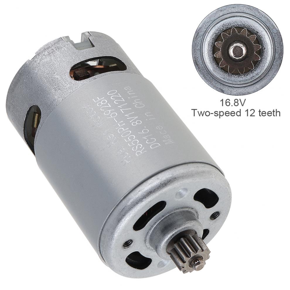 Mô tơ 2 cài đặt 12 răng RS550 16.8V 19500 RPM DC