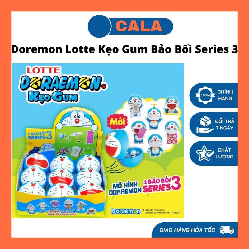 Doraemon Lotte Kẹo Gum Kèm Đồ Chơi (Bảo Bối Series 3)