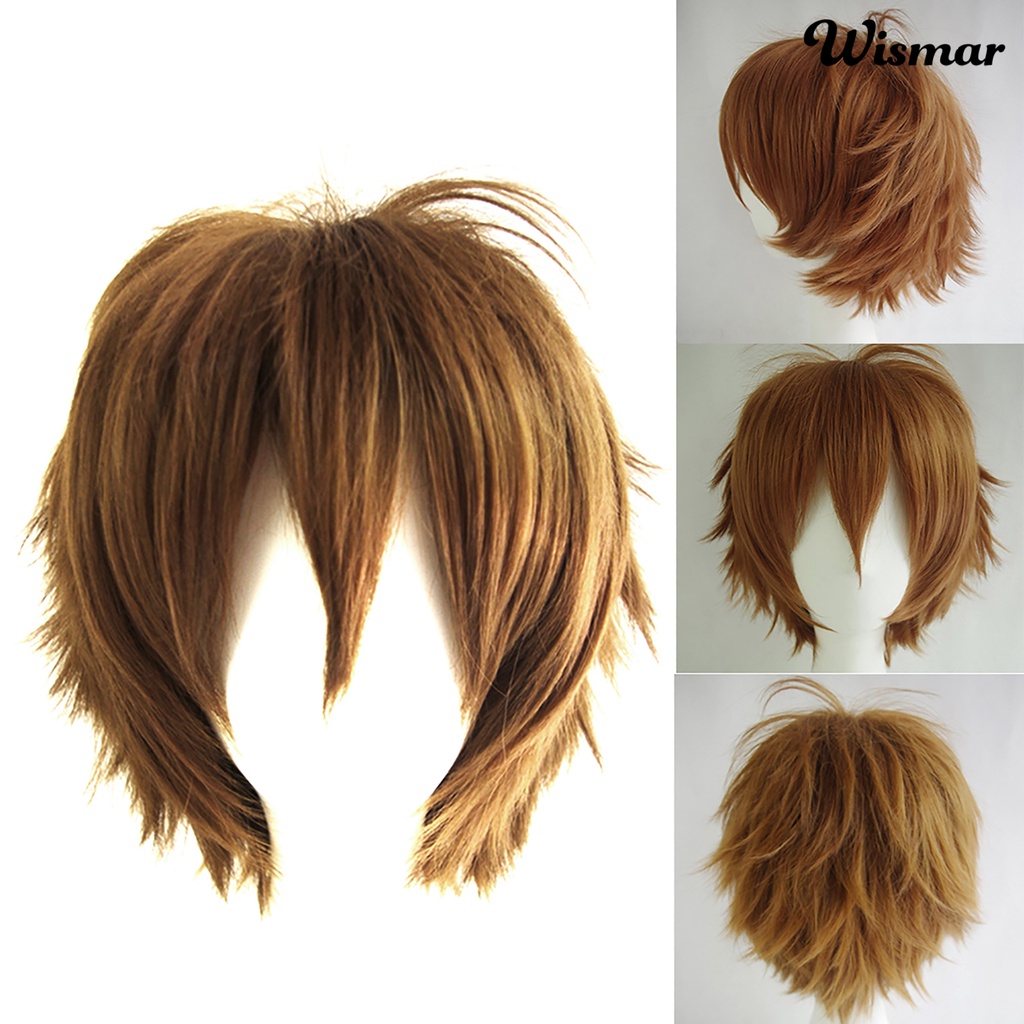 Tóc Giả Ngắn Cosplay Anime Sợi Chịu Nhiệt Cao Có Thể Điều Chỉnh Cho Nam