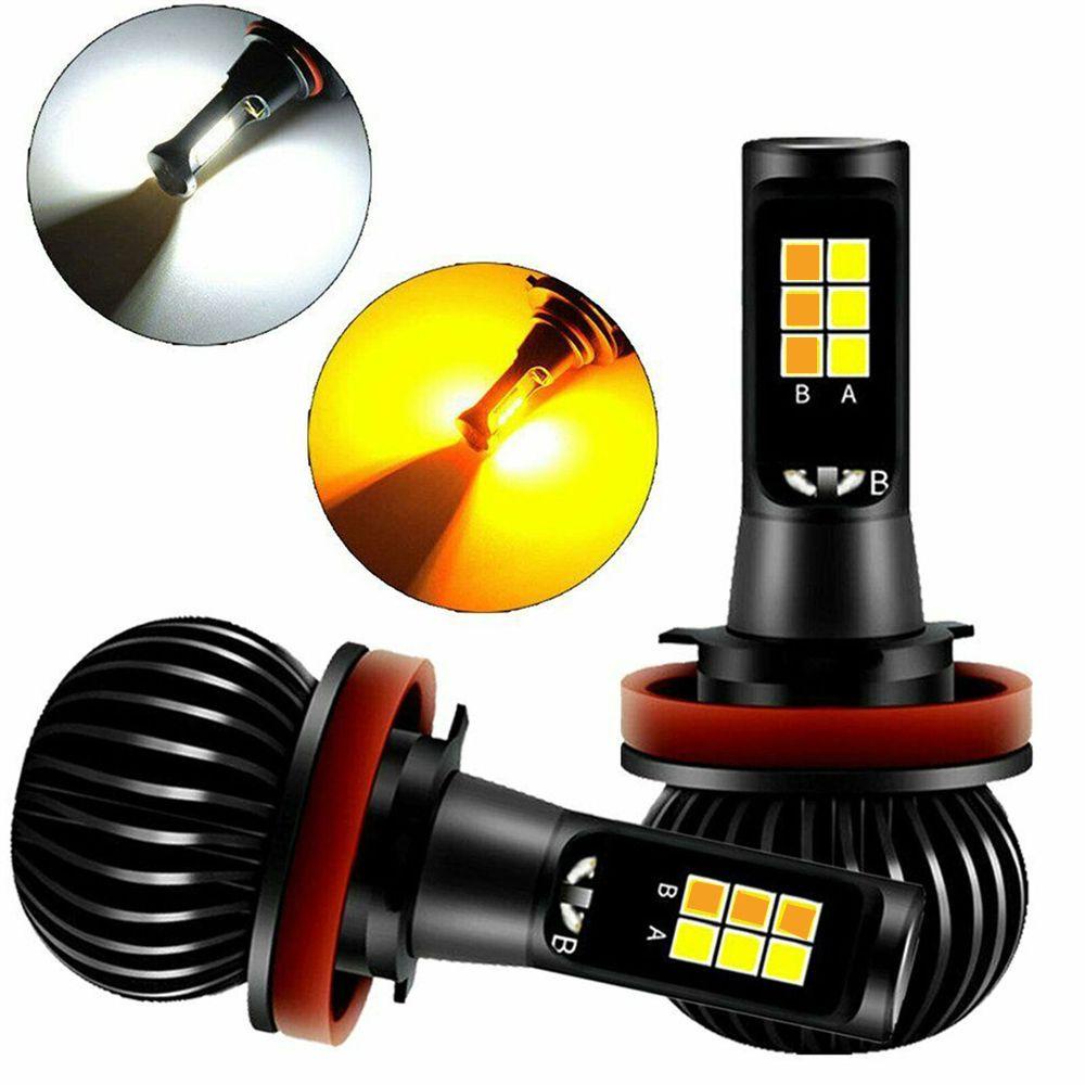 Bộ 2 Đèn LED Sương Mù Siêu Sáng 40W H8 H11 9005 9006 H4 H7 DRL Cho Xe Hơi