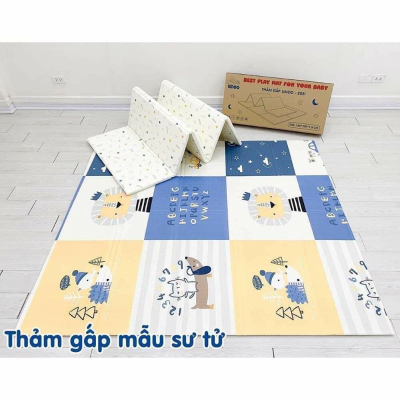 Thảm gấp gọn chống thấm Umoo mẫu mới 2021 - Chính hãng cao cấp - Seed Baby