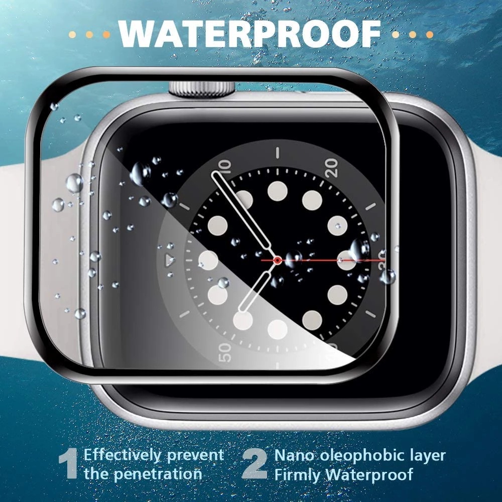 Kính Cường Lực Bảo Vệ Màn Hình Đồng Hồ Apple Watch 7 6 SE 5 40mm 44mm 38mm 42mm iWatch Series 1/2/3/4/6/7