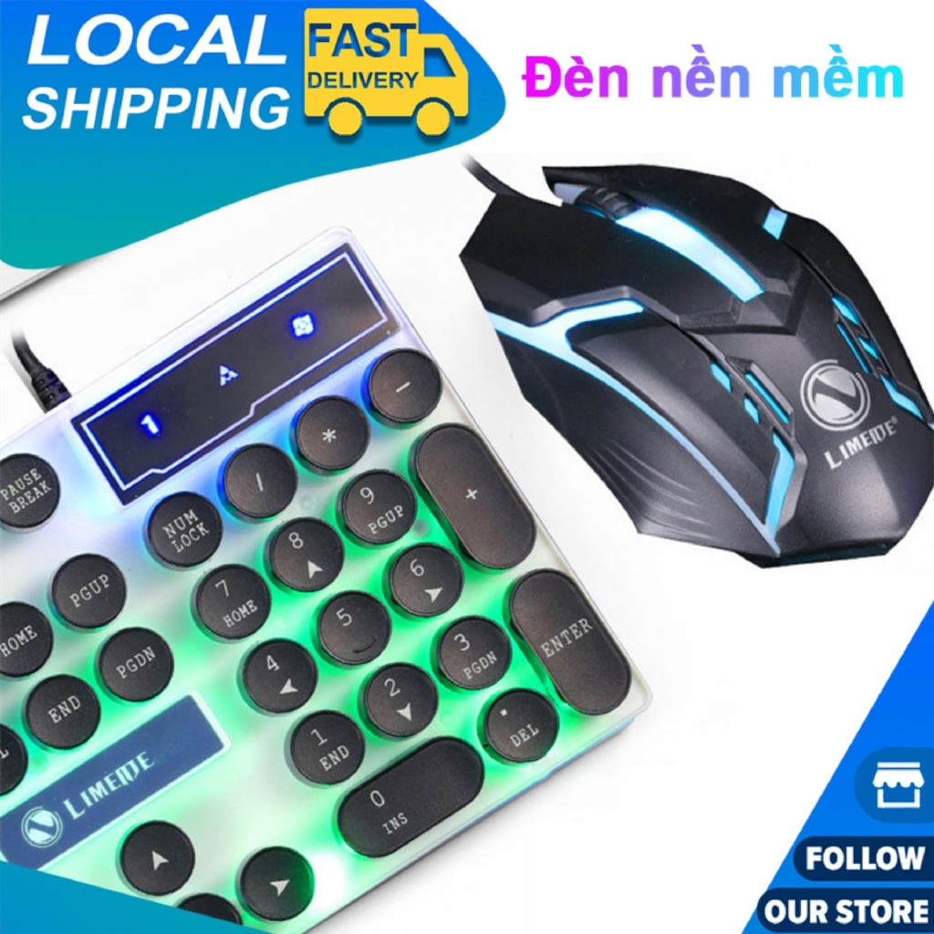 COMBO Bộ Bàn Phím Và Chuột Có Dây Có GAME LED 7 Màu Siêu Đẹp Bản Cao Cấp [SB+JPGTX300]