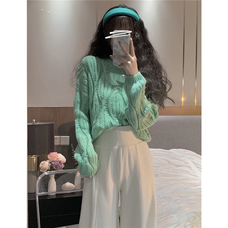 DUNEA Áo Thun Nữ Tay Dài Kiểu Rộng Thời Trang Hàn Quốc