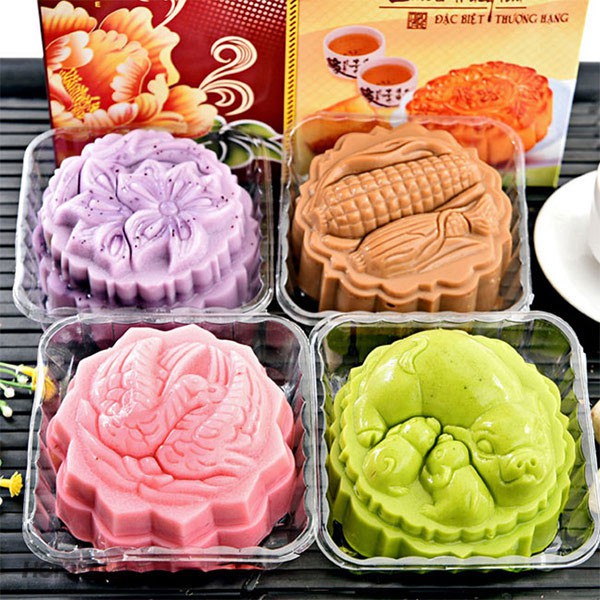 Combo 6 Khuôn Làm Bánh Trung Thu Rau Câu Xôi Nén 150gr-170gr