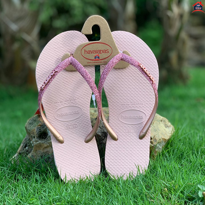 DÉP HAVAIANAS US WOMEN'S SLIM GLITTER FLIP FLOPS