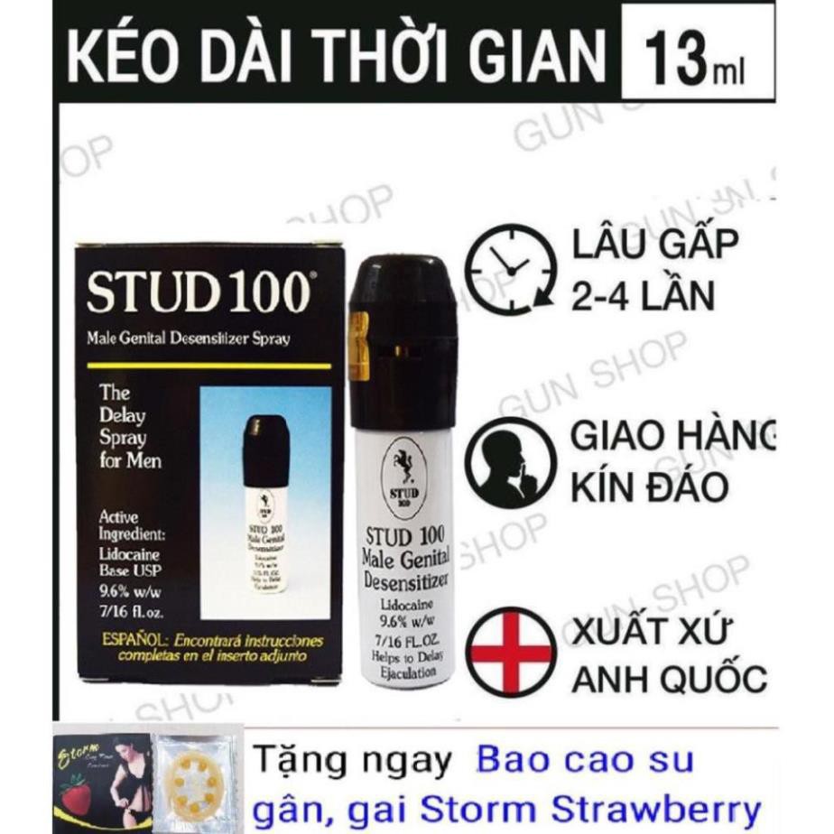 Chai xịt Lạnh Stud100 | stud 100 kéo dài thời gian bản lĩnh cho Nam