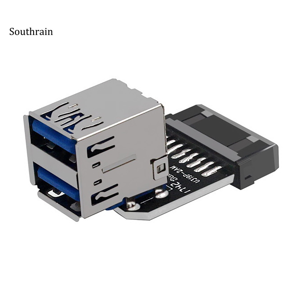Bo mạch chủ chuyển đổi đầu USB 3.0 19/20 chấu sang hai đầu USB 3.0 tốc độ cao đường truyền ổn định dành cho máy tính bàn