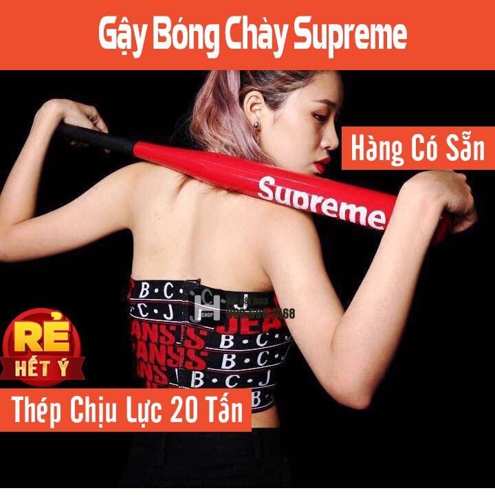 GẬY BÓNG CHÀY CAO CẤP HỢP KIM THÉP CHỊU LỰC Supreme CHUẨN HÃNG