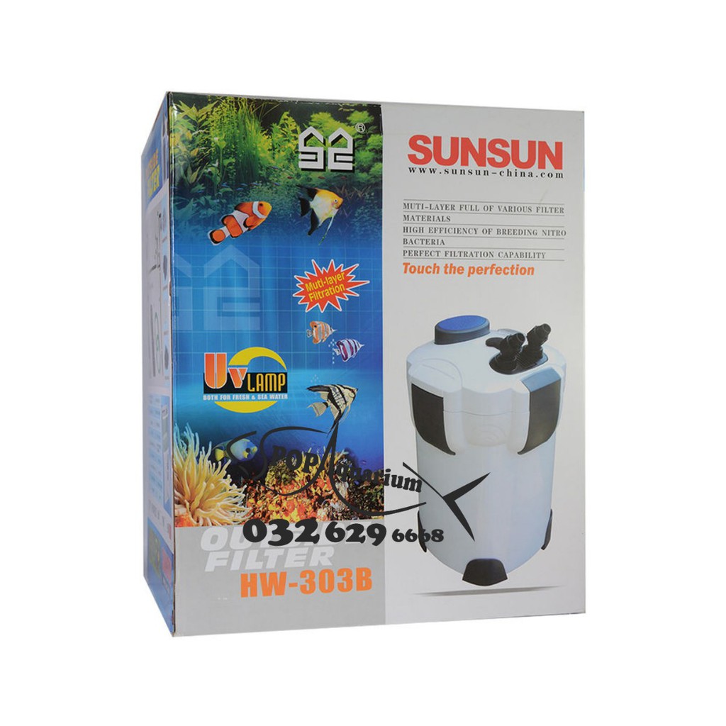 LỌC NGOÀI SUNSUN HW-303B CÓ ĐÈN UV