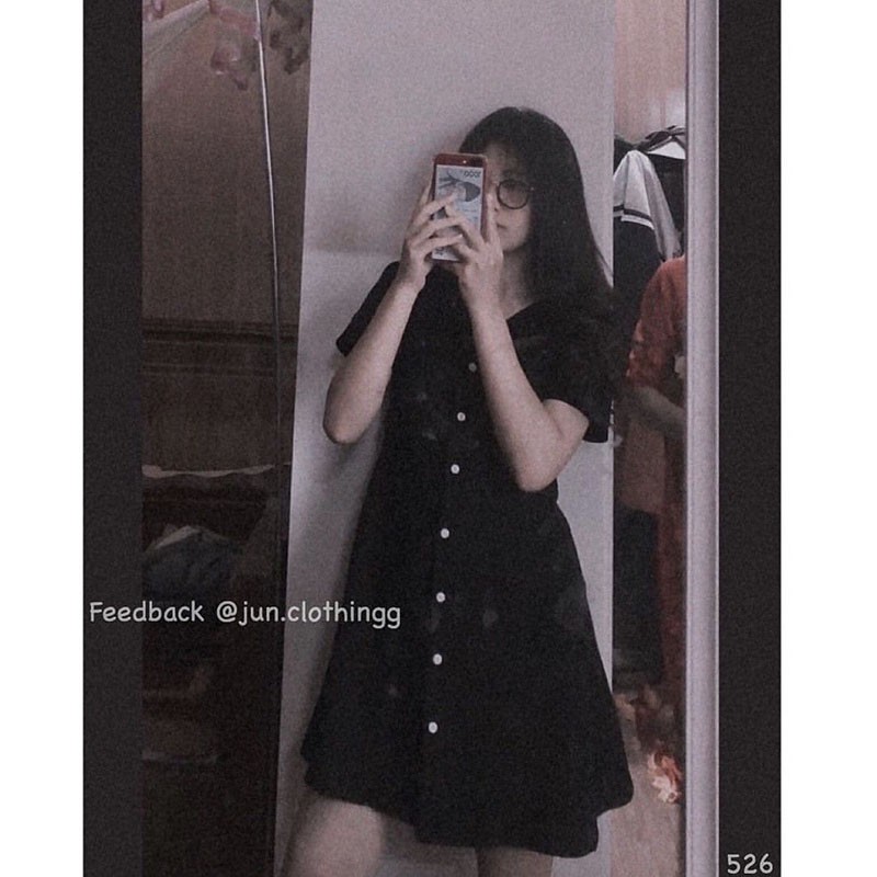 Váy Nữ Hàng Quảng Châu Cổ Tym Chất Bao Đẹp M526 | BigBuy360 - bigbuy360.vn