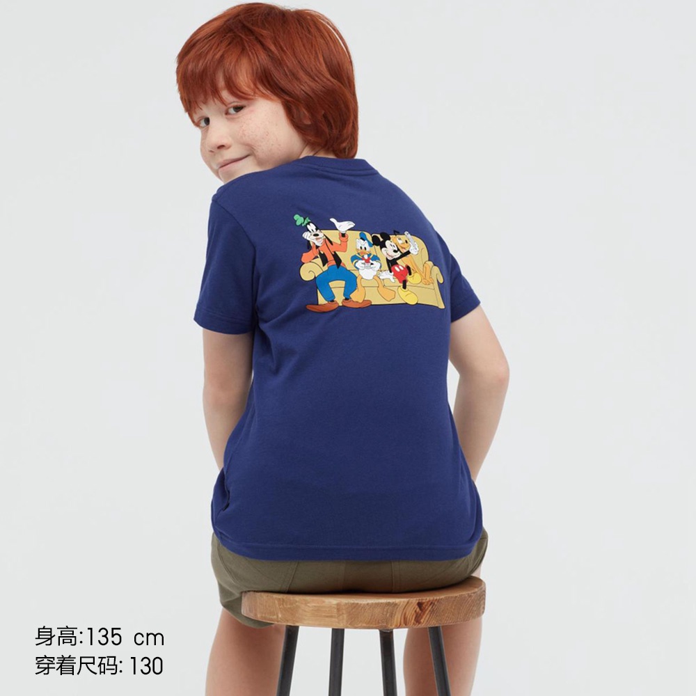 Uniqlo Children's Clothing Boys and Girls Children Parents-Children Mickey Mickey Print T-shirt Miqi Ut Summer 440182