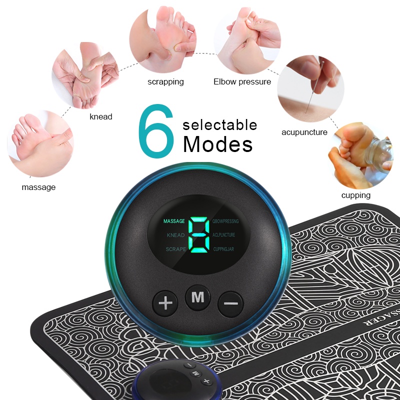 Thảm Massage Chân EMS Thư Giãn Sâu Đốt Cháy Mỡ Thừa
