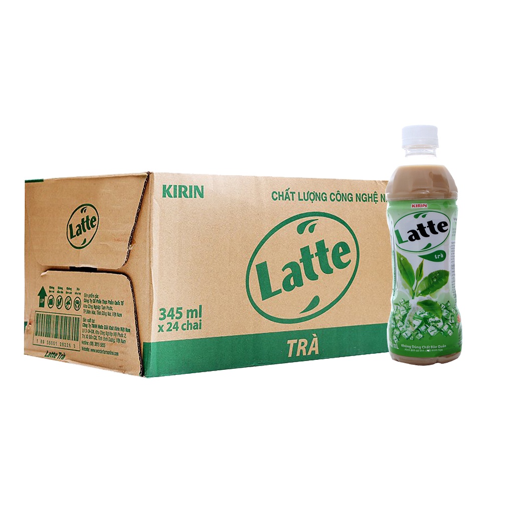 Trà sữa Kirin Latte lốc 6 chai loại 345ml