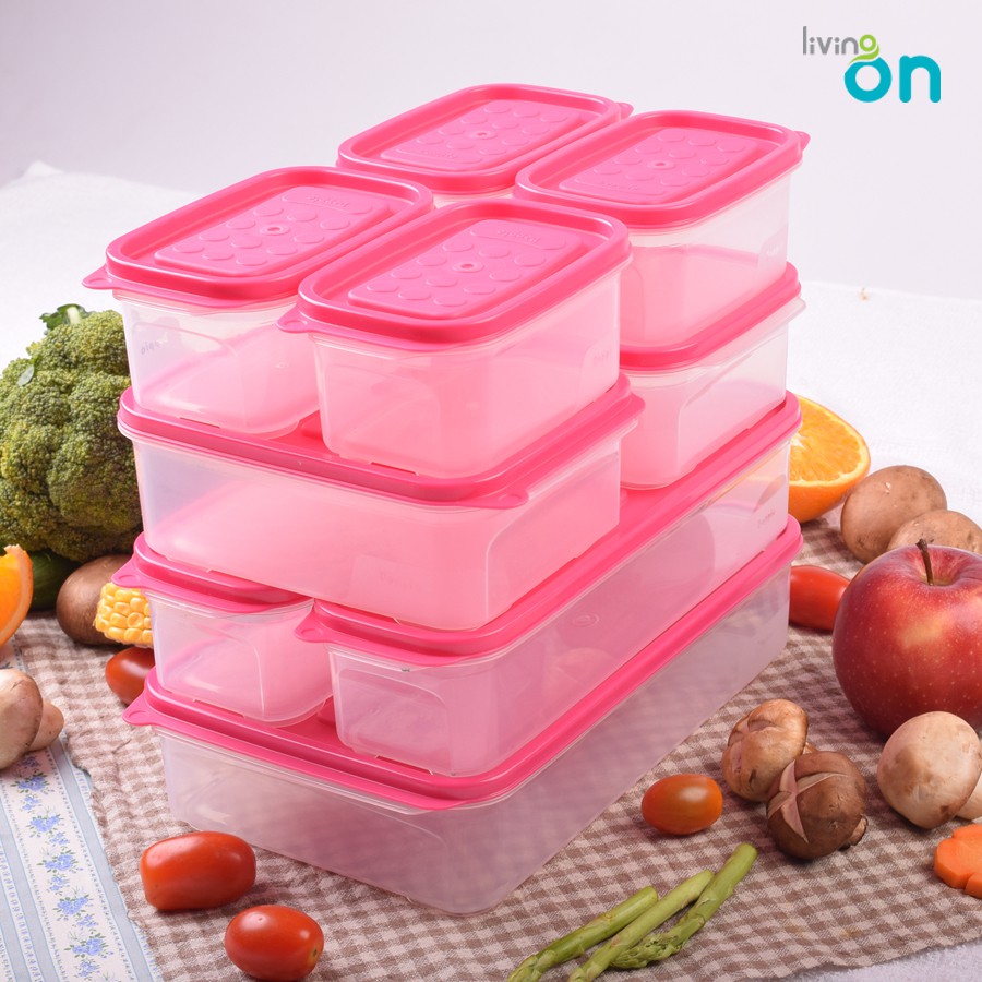 Set 9 hộp nhựa cơm trưa- Lunch box set 7