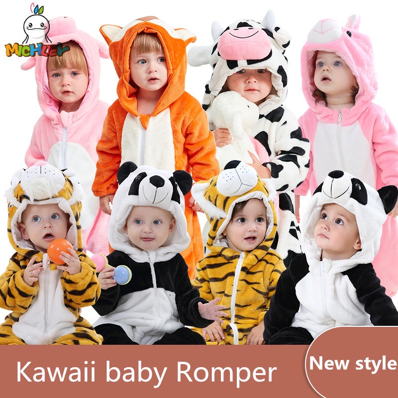 Blue Stitch Baby Romper Infant One Piece Jumpsuit Cute Animals Party Home Wear Onesie Baby Costumes Birthday Present