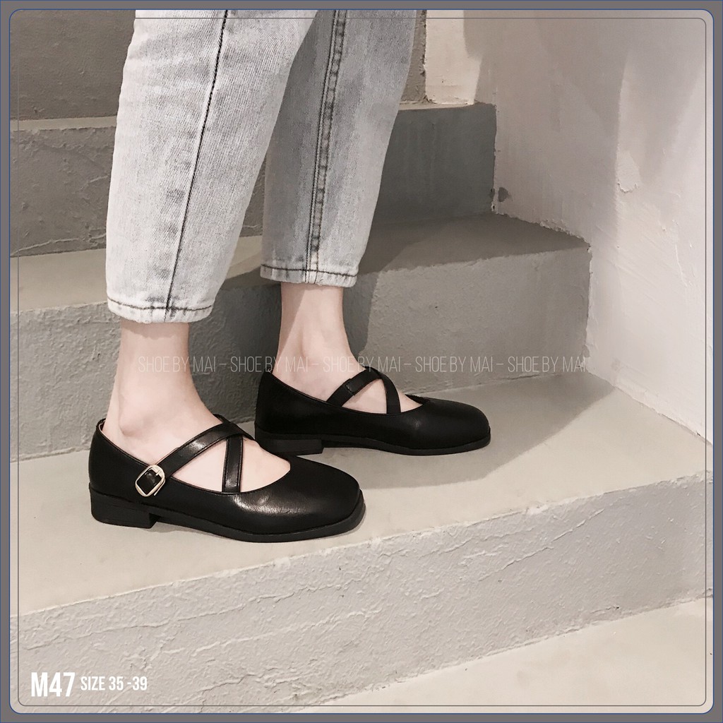 Giày búp bê quai đan đéo M47 SHOESBYMAI