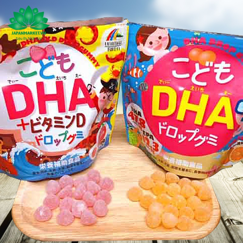 Kẹo Dẻo Bổ Sung DHA và CANXI90 viên Nhật Bản