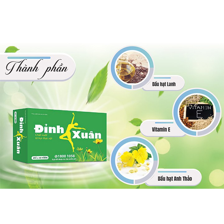 Đỉnh Xuân – Viên Uống Hỗ Trợ Thúc Đẩy Chức Năng Sinh Lý Nữ