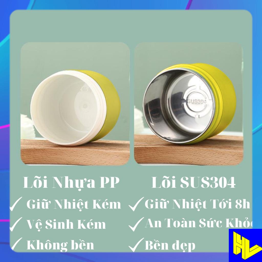 Bình Ủ Cháo Vịt Vàng - Bình Giữ Ấm Cháo, Sữa, Cơm Phong Cách Hiện Đại - Dung Tích 580ML - Tặng Kèm Thìa