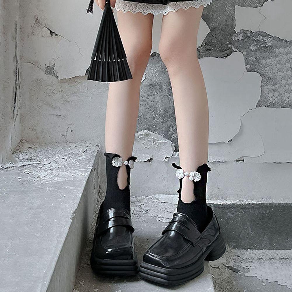 Vớ Ống 2Lip Thêu Họa Tiết Phong Cách Trung Hoa Cổ Điển Thời Trang Thu Đông Xinh Xắn Cho Nữ