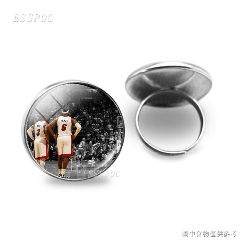 Nhẫn Đen Bóng Rổ NBA Dễ Phối Đồ Sáng Tạo Cho Cặp Đôi Học Sinh Nam Nữ