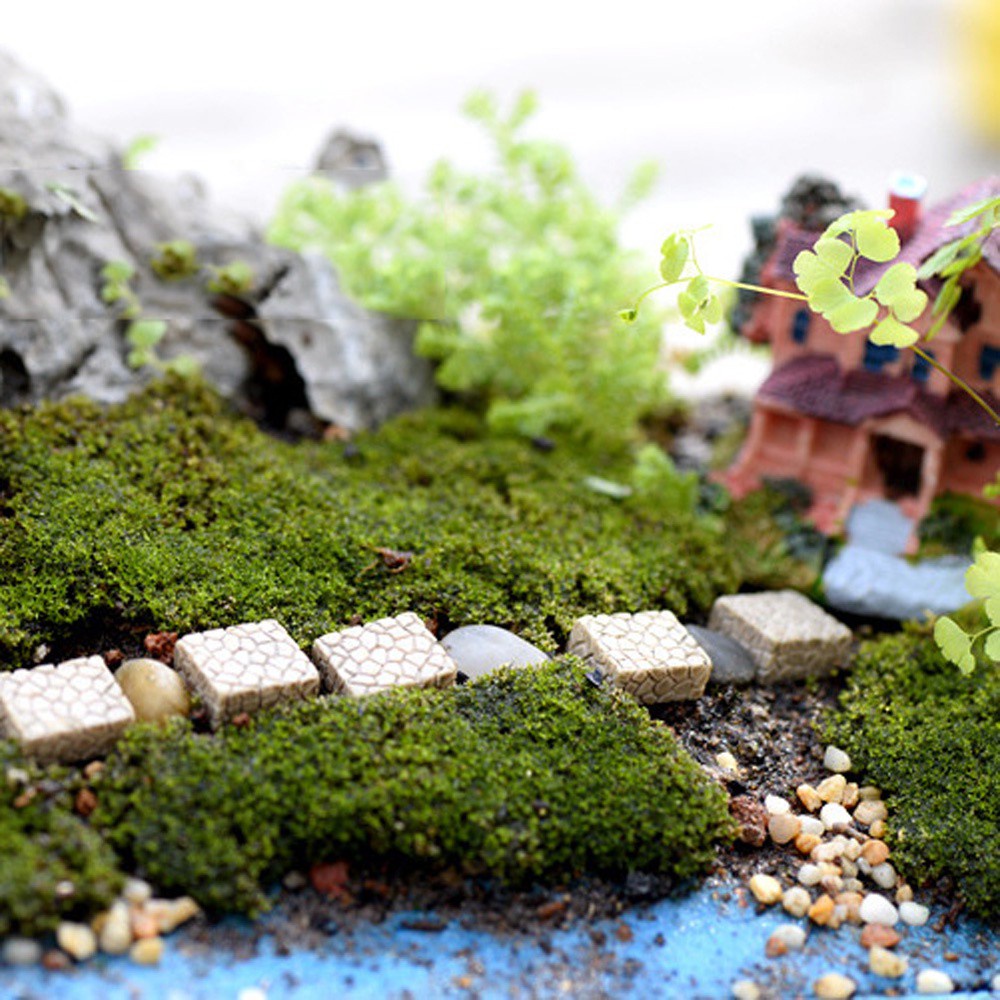 Set 10 Bậc Thang Mini Bằng Nhựa Resin Nhiều Màu Sắc Dùng Trang Trí Tiểu Cảnh / Sân Vườn Diy