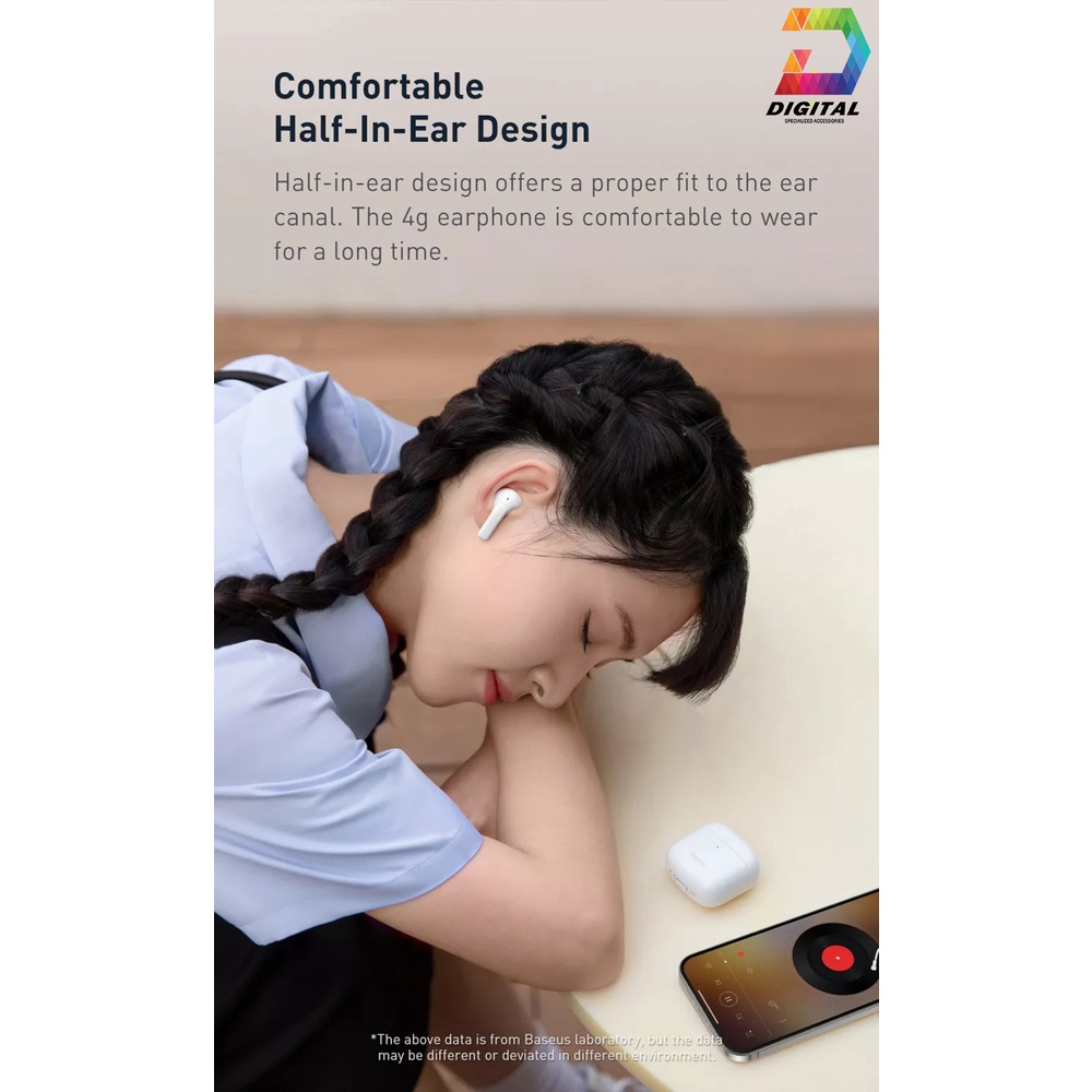 Tai Nghe Bluetooth Baseus Bowie E3 True Wireless Chính Hãng