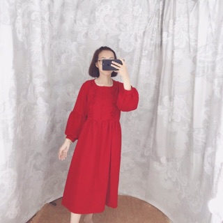 Đầm baby doll đỏ