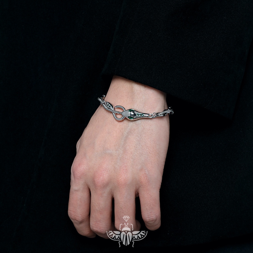 Vòng cổ Hai Lớp Mặt Hình Rắn Sang Trọng Thời Trang Cho Nữ