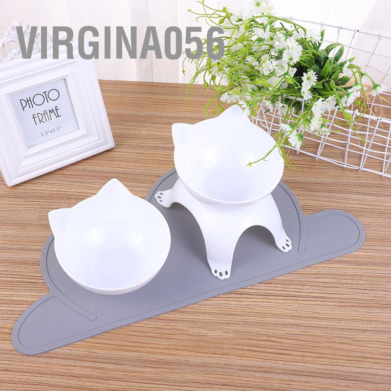 Có thể bán buôn Bát cho thú cưng Chống trượt Dễ dàng làm sạch Hình dáng dễ thương Thức ăn nhỏ đựng nước chó mèo Virgina056 Hàng giao ngay
