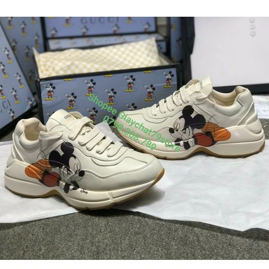 NEW- | Bán Chạy | Giày Gucci Mickey 20 Women Authentic Chính Hãng [FullBox] Giaychat79store SẴN KHO Xịn Nhẩt 2021 $ ˇ