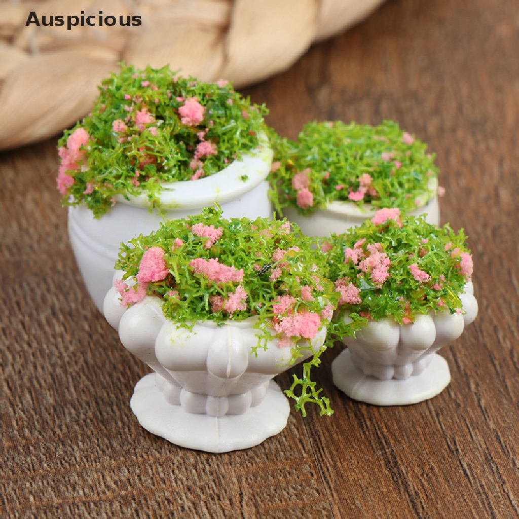 Bộ 2 Chậu Cây Bonsai Mini Tỉ Lệ 1: 12 Dùng Trang Trí Nhà Búp Bê